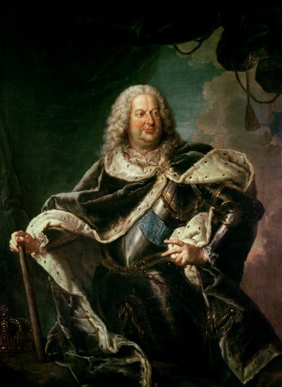 Stanislaus Leszczynski (1677-1766) König von Polen von Jean Girardet